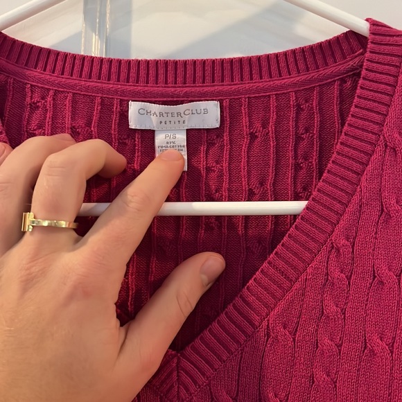 Charter Club Women’s Cashmere Sweater XS - Picture 3 of 5